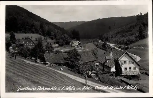 Ak Neuweiler im Schwarzwald, Gasthaus Rekmühle von A. Walz, Kleinenztal