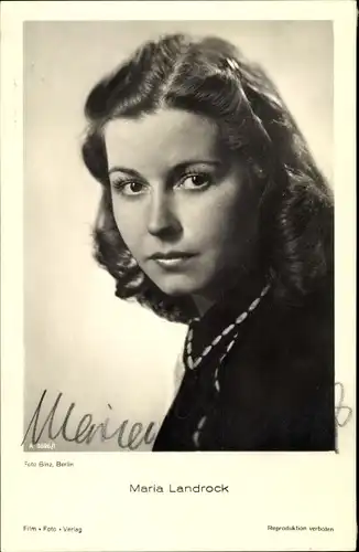 Ak Schauspielerin Maria Landrock, Portrait