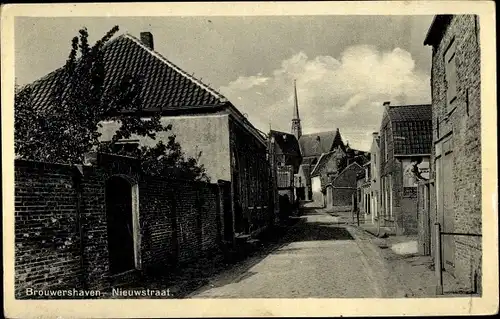 Ak Brouwershaven Zeeland, Nieuwstraat