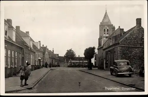 Ak Biggekerke Zeeland Niederlande, Dorpstraat