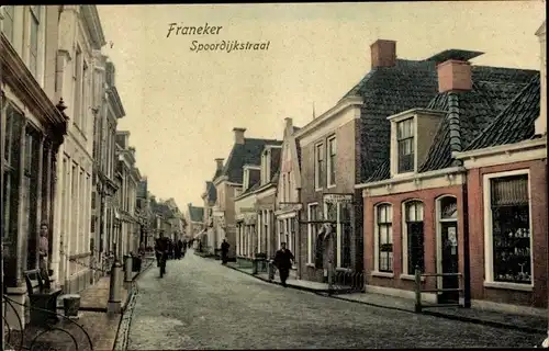 Ak Franeker Friesland Niederlande, Spoordijkstraat