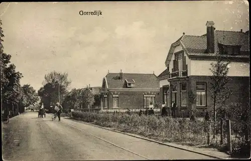 Ak Gorredijk Opsterland Friesland Niederlande, Straßenpartie im Ort