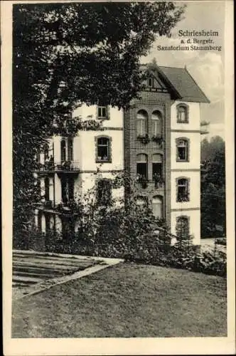 Ak Schriesheim an der Bergstraße, Sanatorium Stammberg