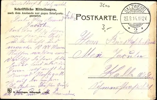 Ak Halberstadt am Harz, Seminar