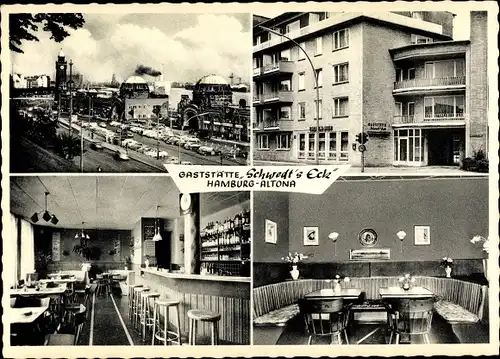 Ak Hamburg Altona, Gasthaus Schwedt's Ecke, Mörkenstraße 4 - 6