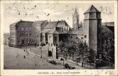 Ak Kaliningrad Königsberg Ostpreußen, Königl. Schloss-Hauptwache