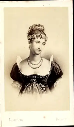 Carte de Visite Pauline Bonaparte, Paoletta Buonaparte