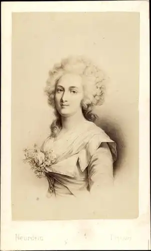 Carte de Visite Princesse Élisabeth Philippe Marie Hélène de Bourbon, Madame Élisabeth