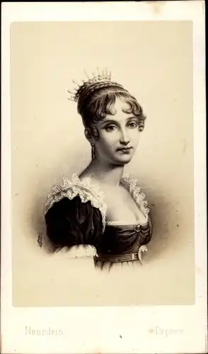 Carte de Visite Hortense de Beauharnais, Königin von Holland