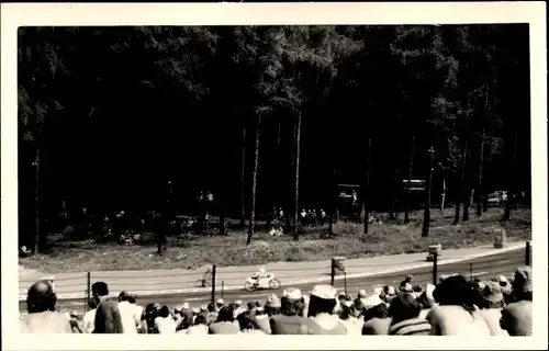 Foto Frohburg in Sachsen, Frohburger Dreieck Rennen, Blick von der Tribüne, Motorrad