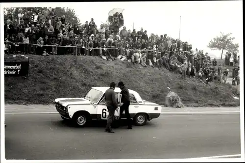 Foto Frohburg Sachsen, Frohburger Dreieck Rennen, FSO Fiat 125p Rennwagen Kornacker / Horst, 1300ccm