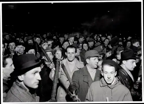 Foto Berlin, Bert Sass, Protestdemo von Grundstückseigentümern nach der Viererkonferenz 1954