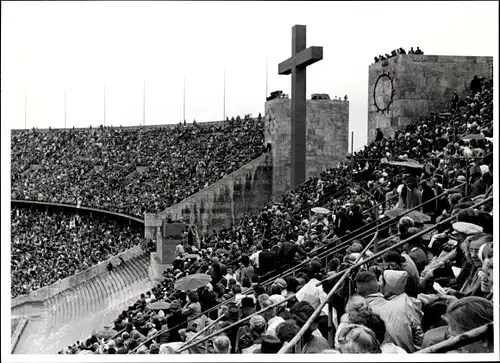 Foto Bert Sass Berlin Westend, Olympiastadion, Evangelischer Kirchentag 1951