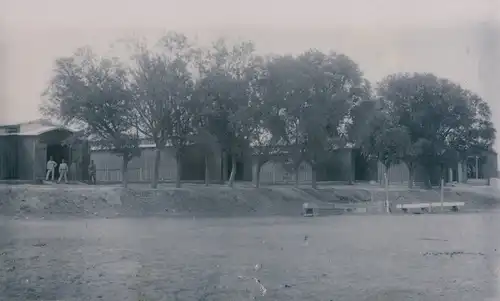 Foto Tsingtau China, Ortsansicht, Angehörige der Kolonialen Schutztruppen, um 1900