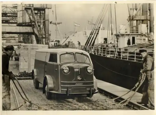 Foto Fahrzeug Firma Vidal Harburg, Tempo-Matador Kastenwagen