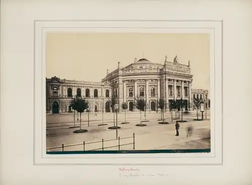Foto Wien 1 Innere Altstadt, um 1870, Burgtheater