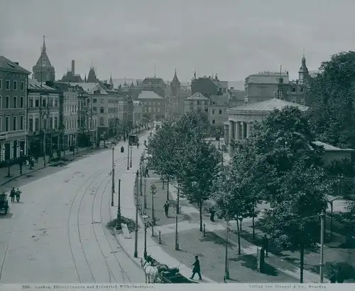 Foto Aachen in Nordrhein Westfalen, um 1885, Elisenbrunnen, Friedrich Wilhelmstraße