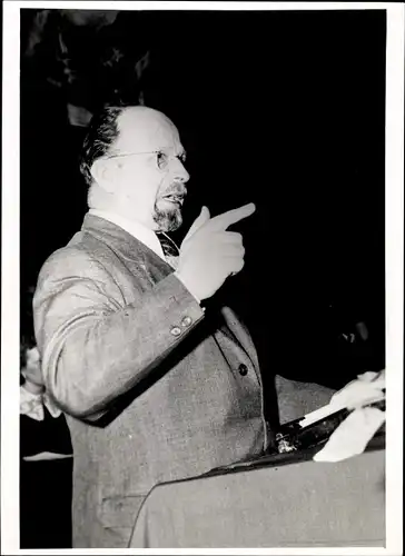 Foto DDR Politiker Walter Ulbricht, Portrait