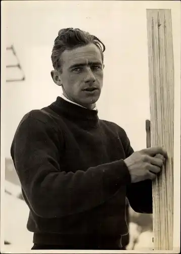 Foto Altenberg im Osterzgebirge, Langlaufsieger Willi Bogner, Portrait, Dt. Skimeisterschaft 1937