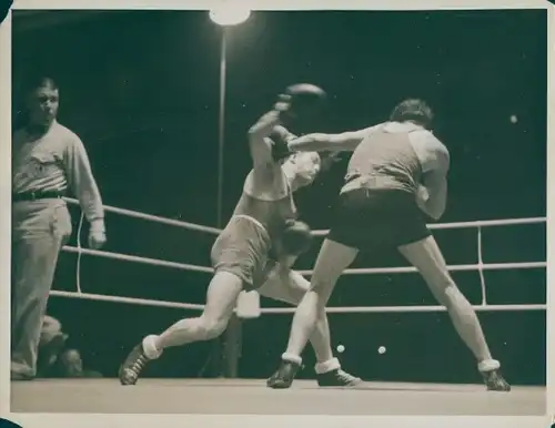 Foto Olympia, Boxturnier, Belgier De Gryse gegen Italiener Matta