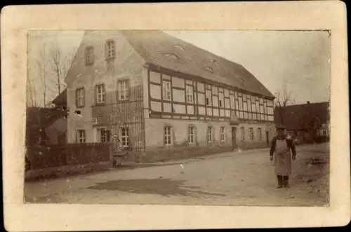 CdV Naundorf in Sachsen, Ortsansicht, Fachwerkhaus