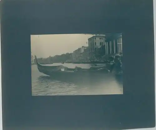 Foto Venezia Venedig Veneto, 1911, Gondel, Kanalpartie