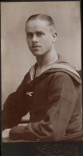 Foto Deutscher Seemann in Uniform, 1918