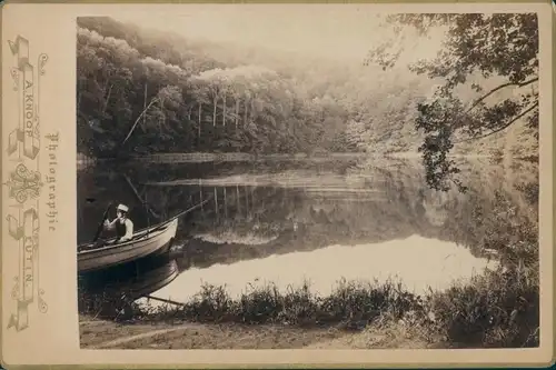 Kabinettfoto Eutin in Ostholstein, Ukleisee, Uglei See, um 1890
