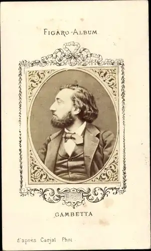 CdV Gambetta, Portrait, Figaro-Album