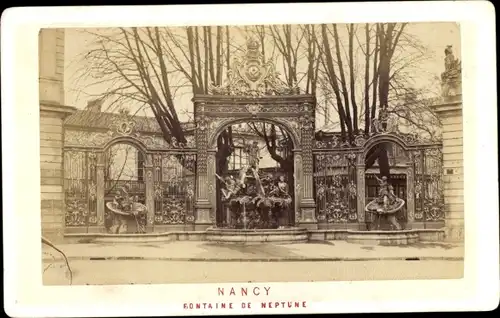 Foto Nancy Meurthe et Moselle, Fontaine de Neptune, 1871