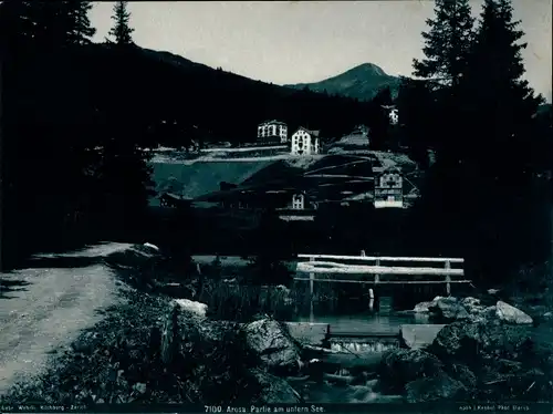 Foto Arosa Kanton Graubünden Schweiz, Partie am unteren See