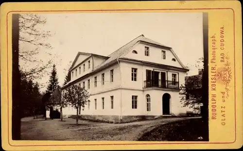 CdV Długopole Zdrój Bad Langenau Bystrzyca Kłodzka Habelschwerdt, um 1875, Zur Fortuna