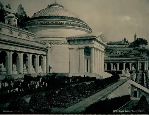 Chromotypie Genova Genua Liguria, Campo Santo, L'Eglise
