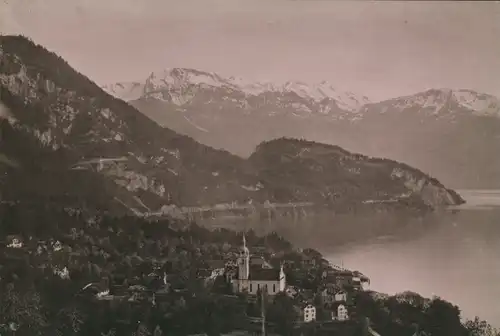Foto Vitznau Kanton Luzern, Panorama, Berner Oberland, August 1891
