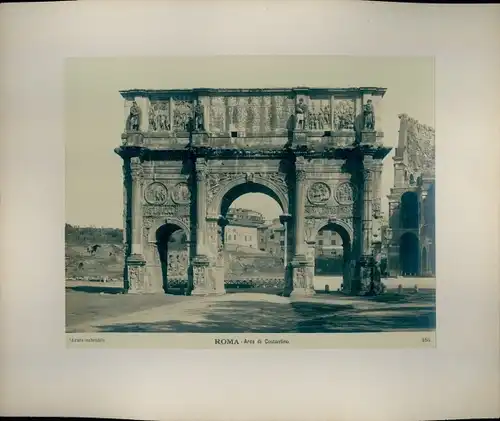 Foto um 1880, Roma Rom Lazio, Arco di Constantino