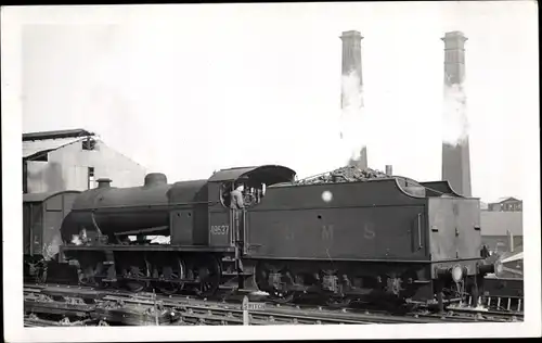 Foto Britische Eisenbahn, LMS Fowler 7F Class  No. 9537, Nr. 49537, Dampflok, 0-8-0, Holbeck 1949