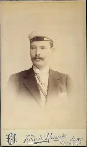 CdV Student, W. Branecke, Portrait, Jena, 1898