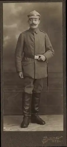 CdV Deutscher Soldat in Uniform, Portrait