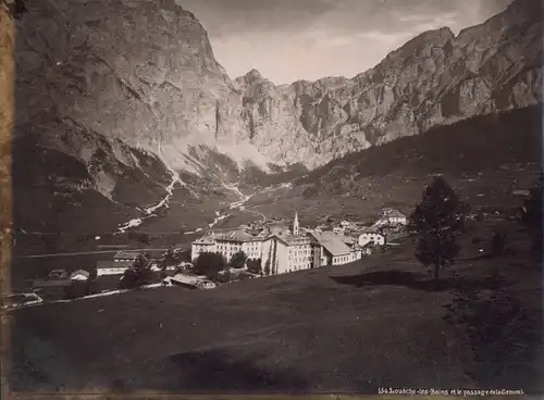 Foto Leukerbad Loeche les Bains Kanton Wallis, Panorama, Le passage de la Gemmi