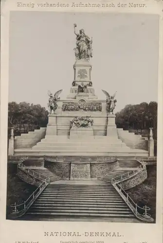 Kabinettfoto Rüdesheim am Rhein, Niederwald Nationaldenkmal