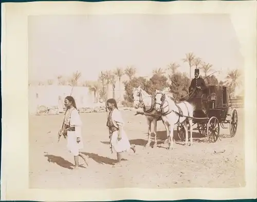 Foto Ägypten, Kutsche, Wachen