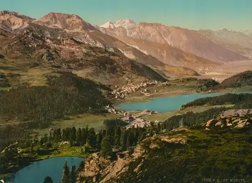 Foto St. Maurice Sankt Moritz Kt. Wallis, Landschaft, Gebirge