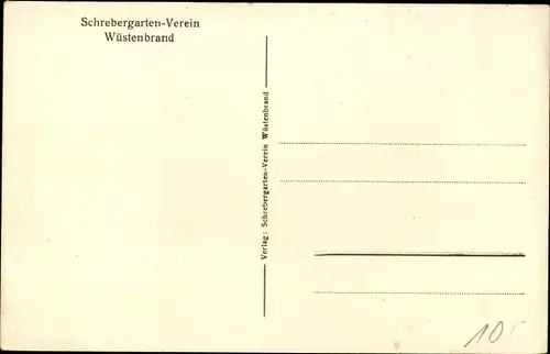 Ak Wüstenbrand Hohenstein Ernstthal Sachsen, Schrebergarten Verein, Panorama, Vereinshaus