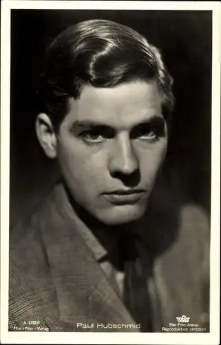 Ak Schauspieler Paul Hubschmid, Portrait