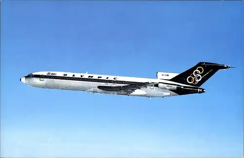 Ak Griechisches Passagierflugzeug, Olympic Airways, Boeing 727 200