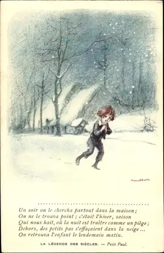 Künstler Ak Poulbot, Francisque, La Legende des Siecles, Petit Paul
