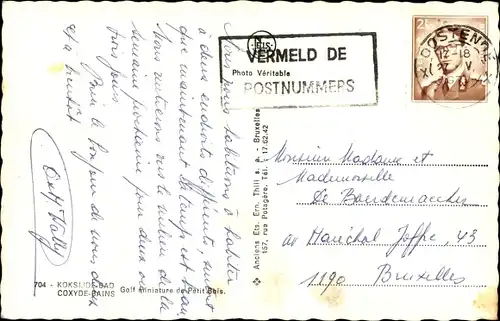 Ak Koksijde Coxyde Bains Westflandern, Minigolf