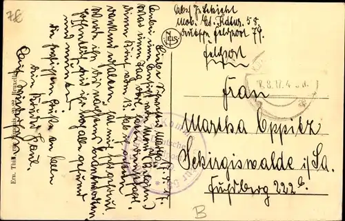 Ak Mons Wallonien Hennegau, Panorama