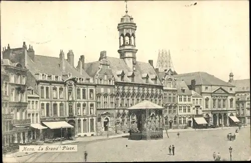 Ak Mons Wallonien Hennegau, La Grand Place