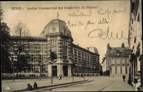 Ak Mons Wallonien Hennegau, Institut Commercial des Industriels du Hainaut